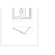 Dimension Drawing (without table) - BWS010 LED05/765 Pro G2