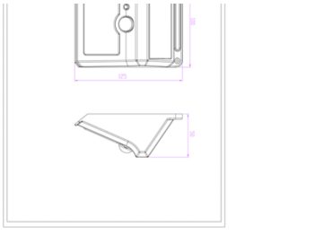 Dimension Drawing (without table) - BWS010 LED05/765 G2