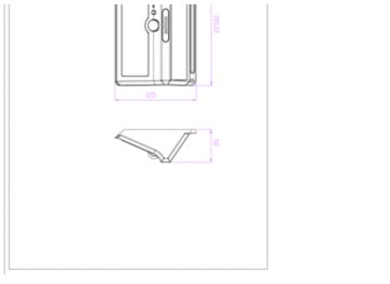 Dimension Drawing (without table) - BWS010 LED3/765 G2