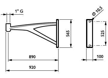Dimension Drawing (without table) - JGP700 MBP 900 BK G1