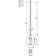 Dimension Drawing (without table) - YHM702 PL-FLG 5000 60 BK PD-T