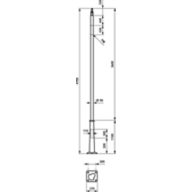 Dimension Drawing (without table) - YHM700 PL-FLG 4700 90 BK PD-T 2x2xM8-430