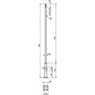 Dimension Drawing (without table) - YHM700 PL-FLG 5500 90 BK PD-T 2xM8-430