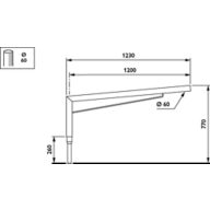 Dimension Drawing (without table) - JRP531 MBP-S 1200 60 RAL