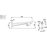 Dimension Drawing (without table) - JRP531 MBW 1200 60 RAL