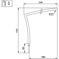 Dimension Drawing (without table) - JRB440 MBP-S 1100 60 RAL
