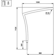 Dimension Drawing (without table) - JRB440 MBP-S 900 60 RAL
