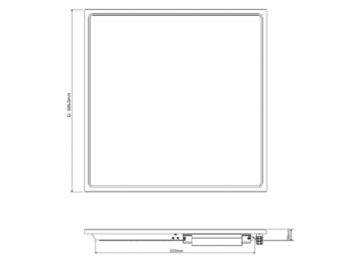Dimension Drawing (without table) - SP570P LED26S 6500 PSU W12L120 OD SI