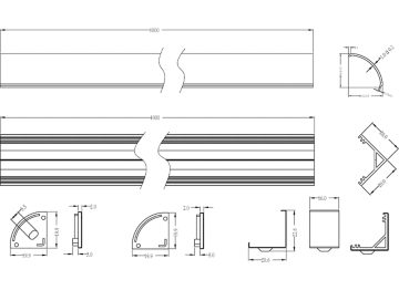 Dimension Drawing (without table) - AC170Z surface mount triangle L1000 G2