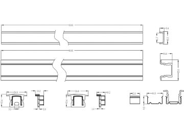 Dimension Drawing (without table) - AC170Z recessed High H L1000 G2