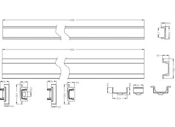 Dimension Drawing (without table) - AC170Z recessed Low H L1000 G2