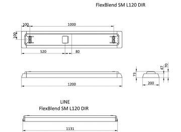 Dimension Drawing (without table) - SP340P 42S/940 SRD PCS U4 SMT L120 WH