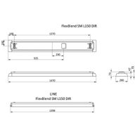 Dimension Drawing (without table) - SM340C 45S/940 PSD PCS L150 WH