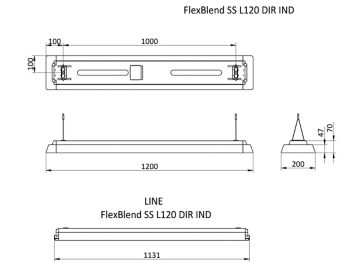 Dimension Drawing (without table) - SP342P 52S/940 PSD MLO SMT L120 WH