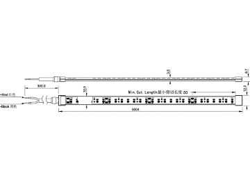 Dimension Drawing (without table) - LS170S LED30 930 IP65 L5000 PRO G2