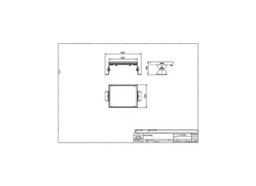 Dimension Drawing (without table) - BWP602 LED170/NW 100W DTA C