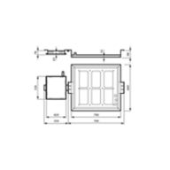 Dimension Drawing (without table) - BGB308 LED720/740 DTX1-HT D9 STD MICIO F