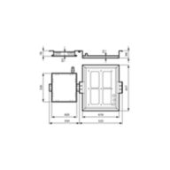 Dimension Drawing (without table) - BGB307 LED500/740 DSM11 D9 STD MICIO FU