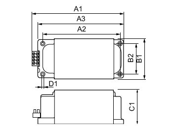 Dimension Drawing (with table) - BHD 2000 L76-A2 380/400/415V 50Hz HP-317