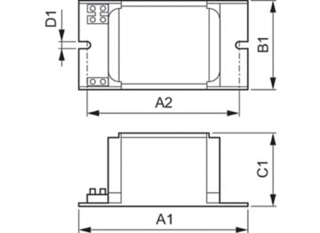 Dimension Drawing (with table) - BHL 250 K307-A2 230/240V 50Hz BC2-134