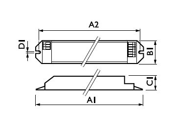 Dimension Drawing (with table) - EB-C 236 TL-D 220-240V 50/60Hz