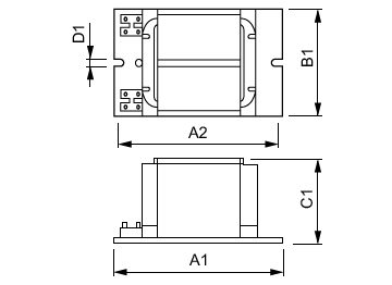 Dimension Drawing (with table) - BMH 2000L 2050