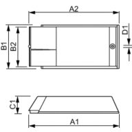 Dimension Drawing (with table) - HID-AV C 35-70 /I CDM 220-240V 50/60Hz