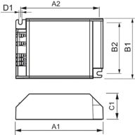 Dimension Drawing (with table) - HID-AV C 35-70 /S CDM 220-240V 50/60Hz