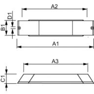 Dimension Drawing (with table) - HID-PV m 20 /I CDM 220-240V 50/60Hz