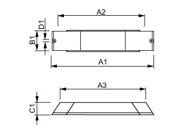 Dimension Drawing (with table) - HID-PV m 20 /I CDM 220-240V 50/60Hz