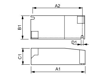 Dimension Drawing (with table) - HID-PV m 20 /S CDM 220-240V 50/60Hz