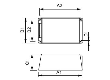 Dimension Drawing (with table) - HID-PV 315 /S CDM 220-240V 50/60Hz