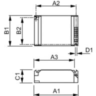 Dimension Drawing (with table) - HID-PV C 150 /S CDM 220-240V 50/60Hz