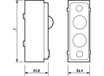 Dimension Drawing (without table) - LRI1663/00 ActiLume gen2 Multi-Sensor