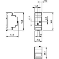 Dimension Drawing (without table) - LCN7310/00 Starsense Wireless SC RF mod.