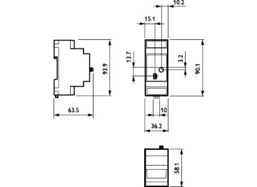 Dimension Drawing (without table) - LCN7310/00 Starsense Wireless SC RF mod.