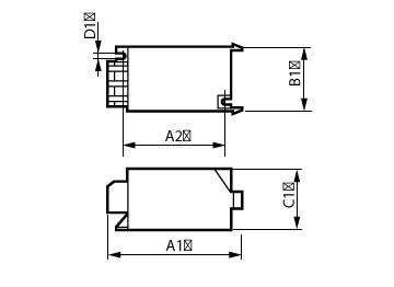 Dimension Drawing (with table) - SX 131 220-240V 50/60Hz