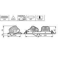 Dimension Drawing (without table) - GD352B 39S/830 WIA-E MB BK