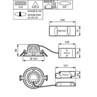 Dimension Drawing (without table) - RS350B 27S/827 PSU-E VWB BK