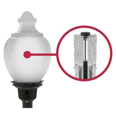 Hadco MainView Post Top with LumiLock LED GX5 (MV) | 154142531