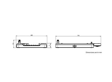 Dimension Drawing (without table) - BY480X LED170S/840 SIA WB GC SI H4