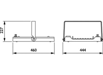 Dimension Drawing (without table) - BY481P LED350S/840 PSD HE MB GC SI