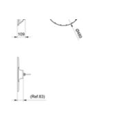 Dimension Drawing (without table) - BY778P LED400/NW PSU WB