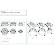 Dimension Drawing (without table) - DN 392B LED10S-3000 PSU WH
