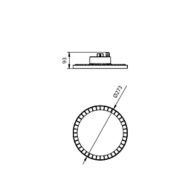Dimension Drawing (without table) - BY518P SE LED105/CW PSU WB GC