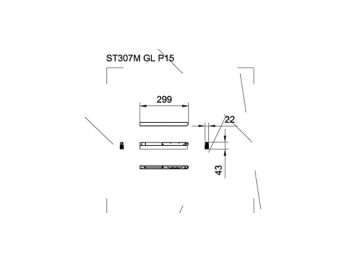Dimension Drawing (without table) - ST307M GL P15 940 PSR-E 1-10V OP