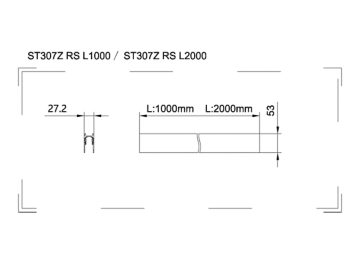 Dimension Drawing (without table) - ST307Z SM L1000