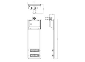 Dimension Drawing (without table) - BRP715 LED120 WW Solar 5