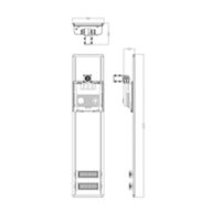 Dimension Drawing (without table) - BRP715 LED120 CW Solar Pro hybrid 3Y