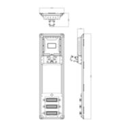 Dimension Drawing (without table) - BRP715 LED180 CW Solar Pro hybrid 5Y